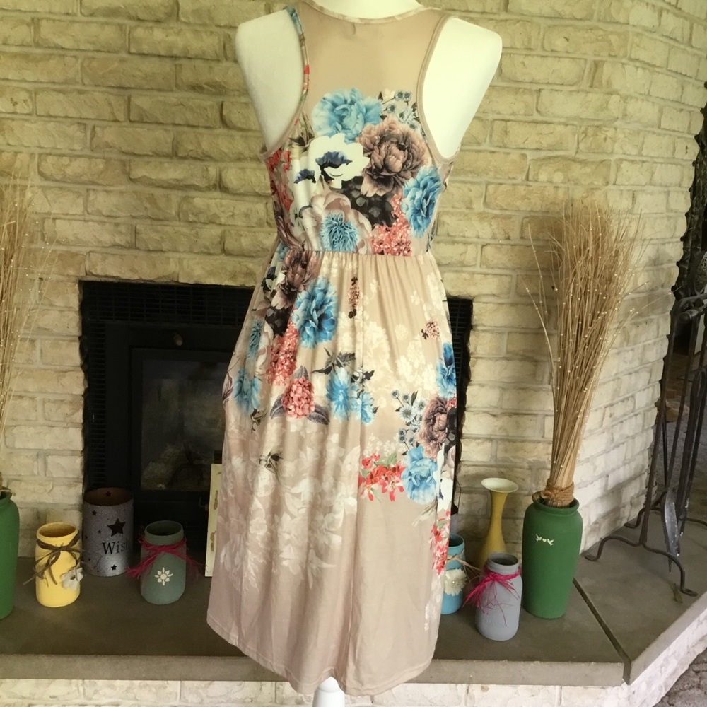 NWOT RACERBACK MIDI TANK DRESS - Picture 2 of 11